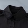 Detachable Collar Button Removable Simple Shirt Style Half Shirt Blouse for Quick Outfit Changes Various Occasion