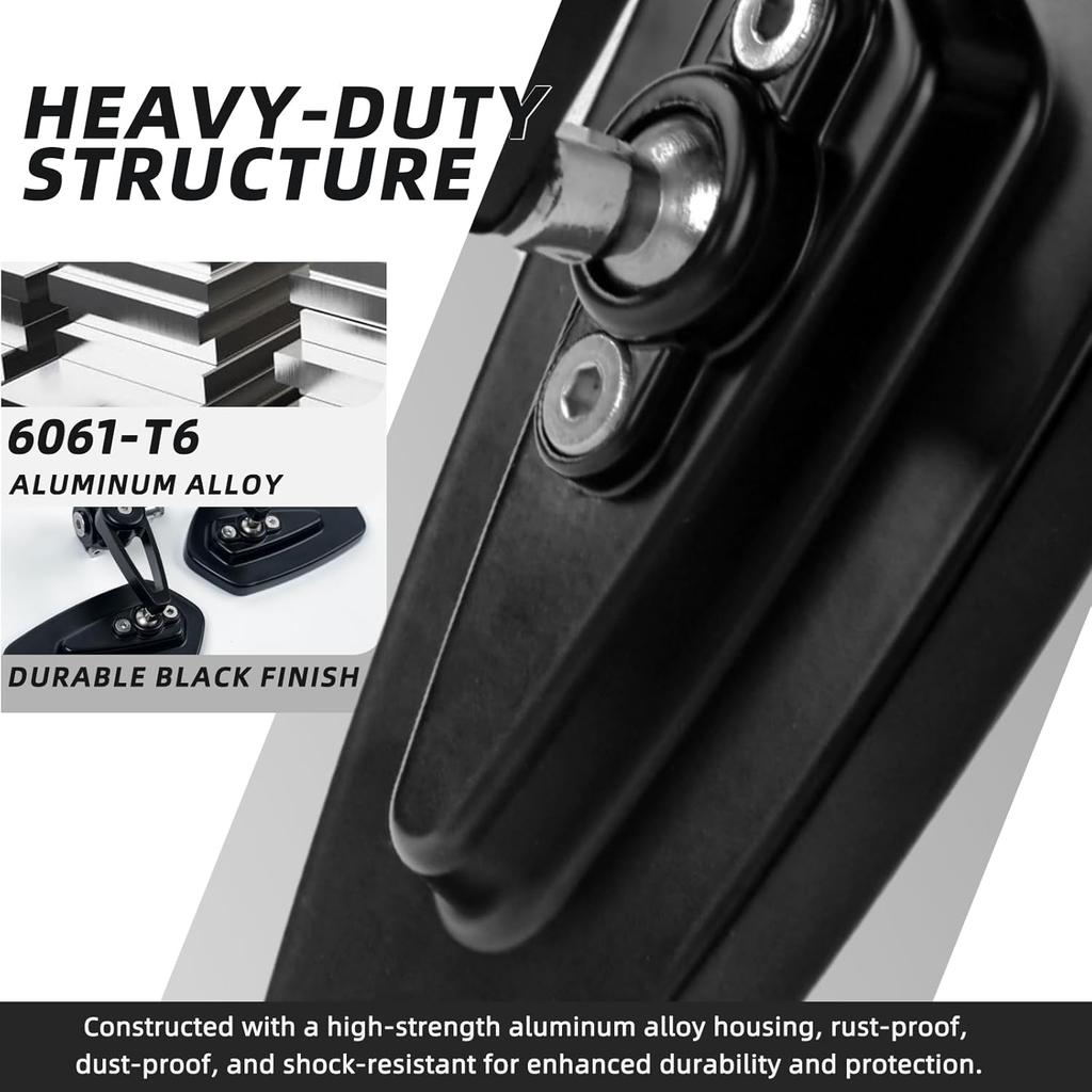 Motorcycle Mirrors For Handlebars, 7/8" Bar End Mirrors Include Mirror Plugs Compatible With Honda Grom MSX125 Z650 Z125 Pro Z750 Z800 MT-07 MT-03