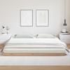Lit de sol vidaXL Blanc 200x210 cm en bois massif de pin 869744