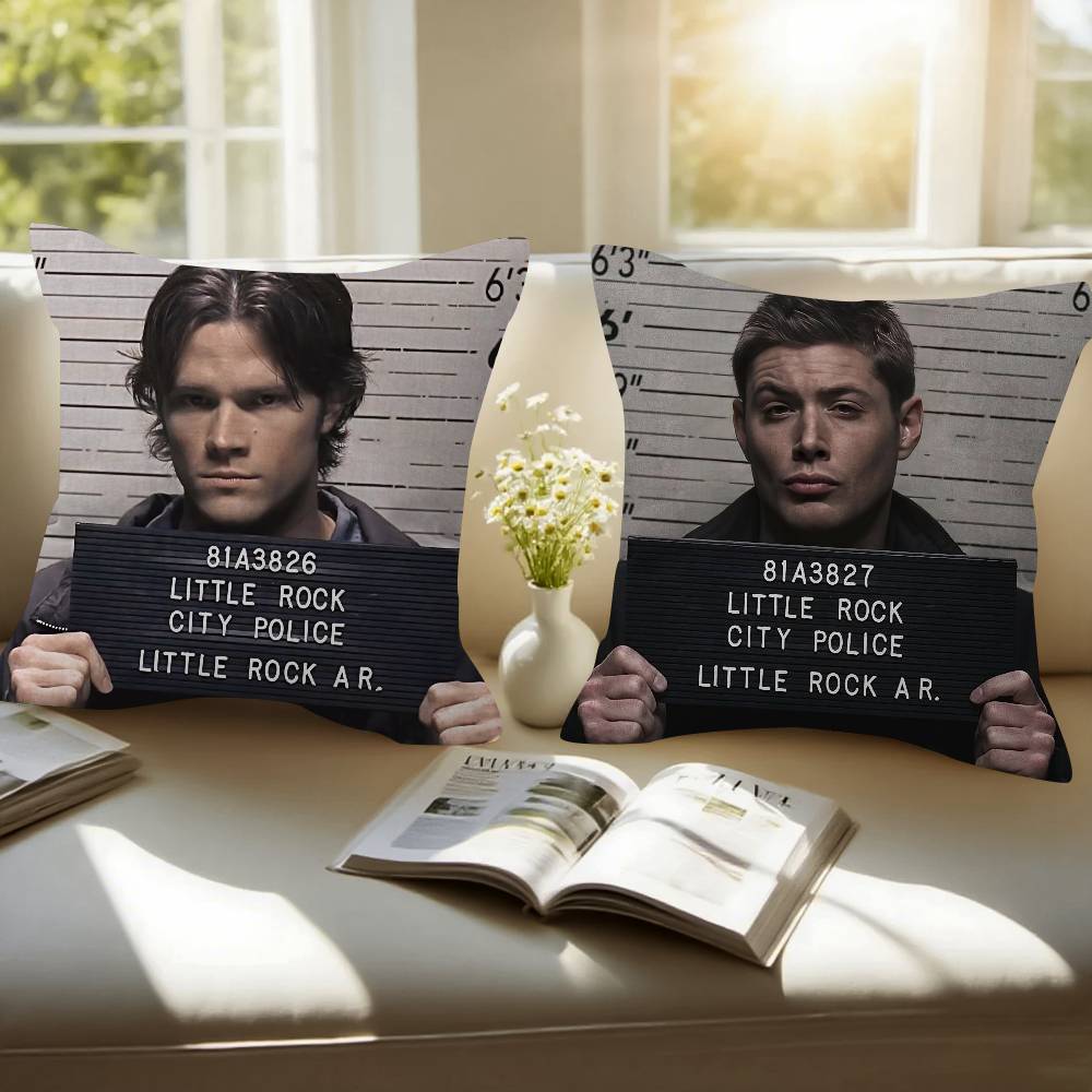 Tv Series Supernatural Pillow Cover Sofa Cushion Cover Home Room Decoration Children Gift