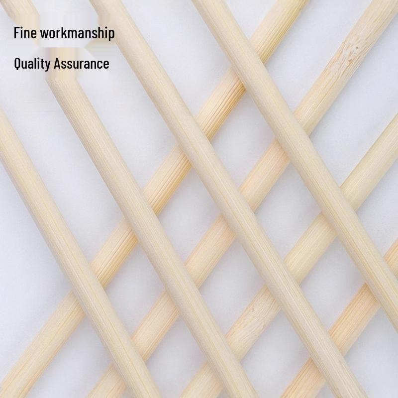 UOSU Natural Round Bamboo Craft Sticks