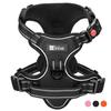 Astarin Dog Harness No Pull, Medium, 2 Leash Clips, Adjustable Soft Padded Vest with Handle, Reflective No Choke Design, Black, M