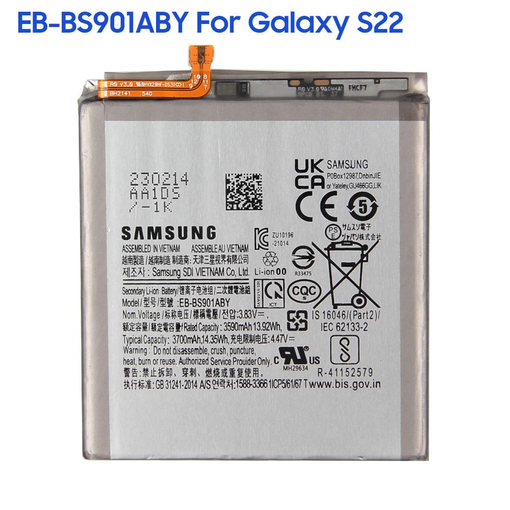 Original Replacement Battery EB-BS901ABY EB-BS906ABY EB-BS908ABY For Samsung Galaxy S22 5G S22 Plus 5G S22+ S22 Ultra 5G