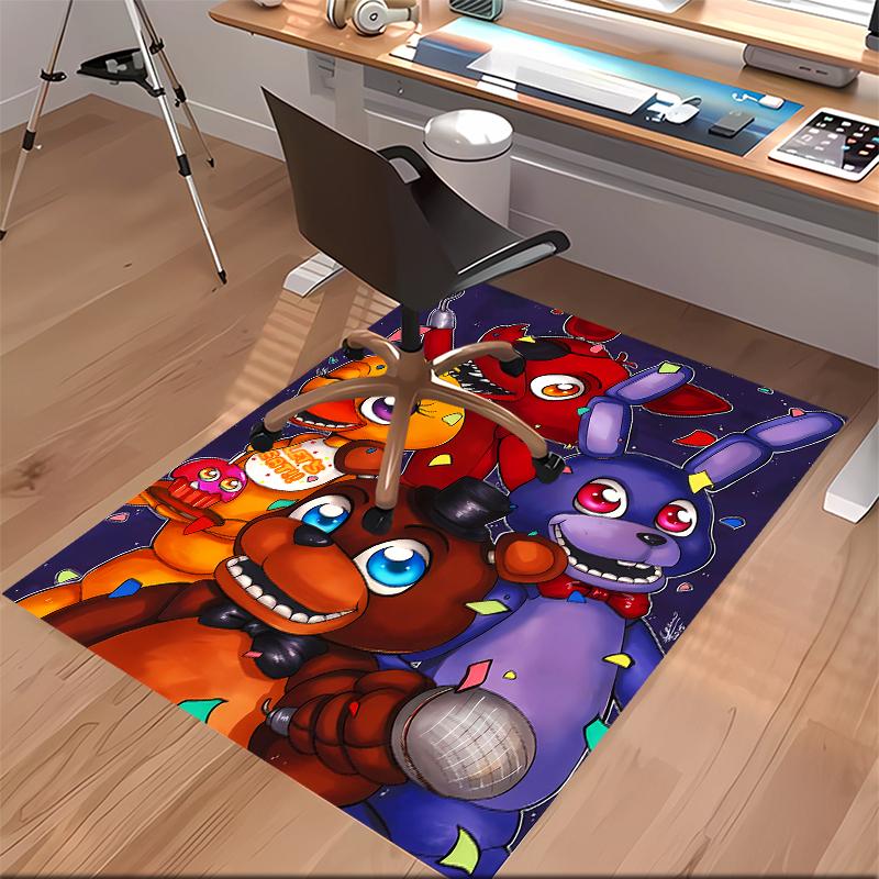 1pc Five Nights at Freddy's3 Print Area Rug - Soft, Washable Non-Slip Indoor Mat for Office Chairs, Living Room, Home Office Decorative Rug