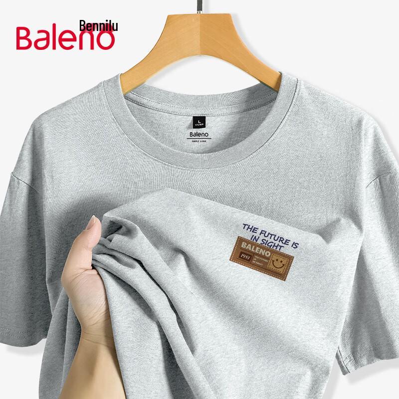 Baleno Men's American Style Heavyweight Pure Cotton T-Shirt