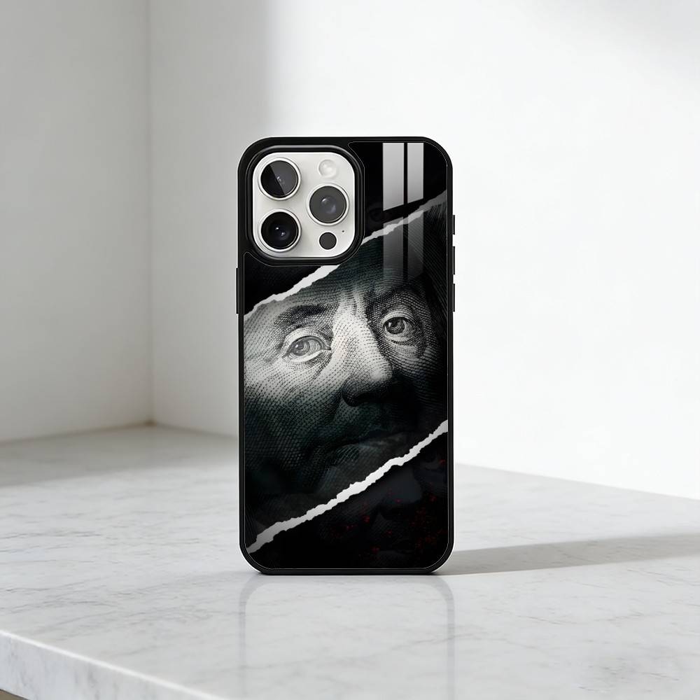Dollar Design RICH-Man Painting Phone Case For iPhone17,16,15,14,13 Plus,Pro Max Magnetic For Magsafe Wireless Charging