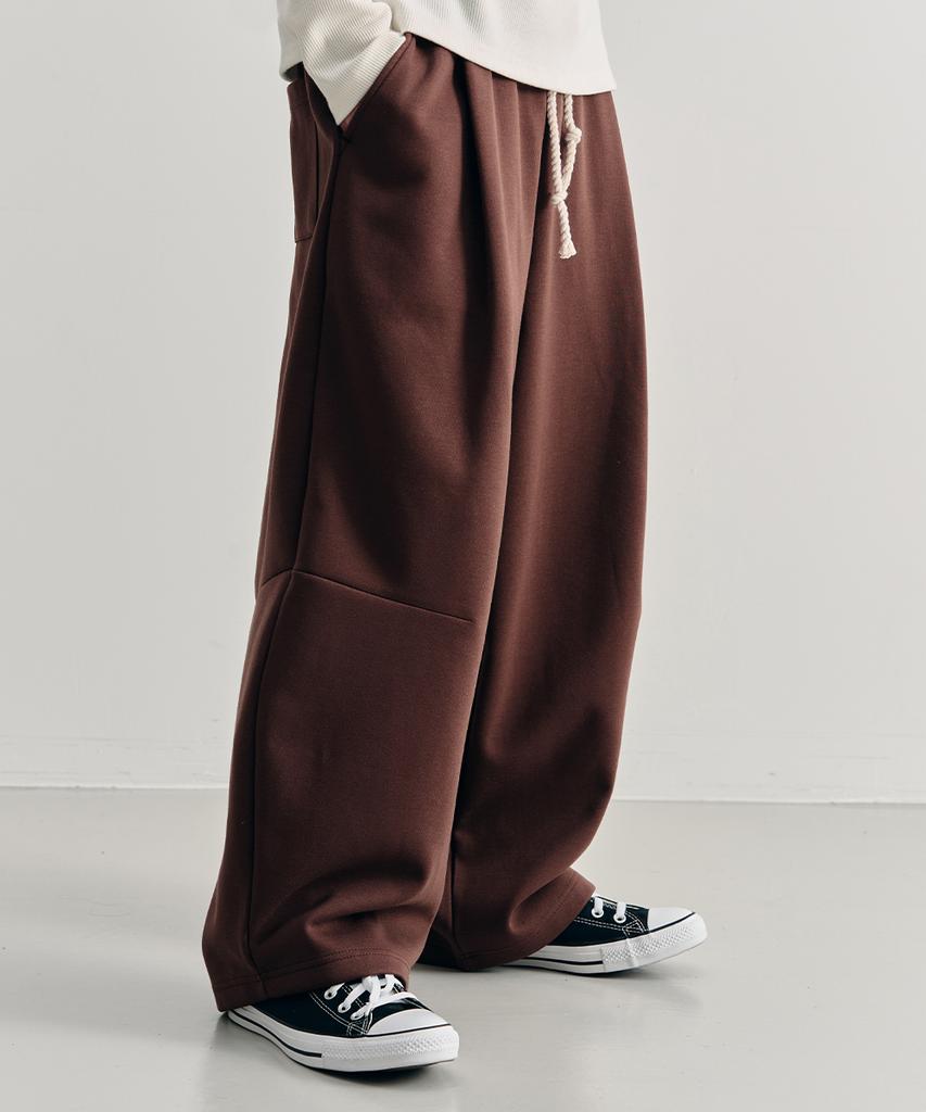 ARRAYED Combine Curved Dart Sweatpants [Gray]