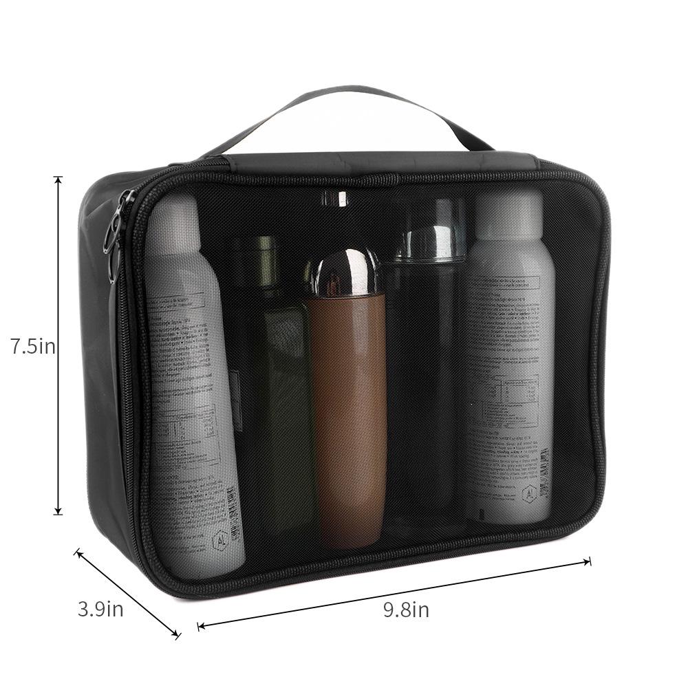 Borsa Quadrata Portatile in Rete per Rossetto e Articoli da Toeletta da Donna - Borsa di Grande Capacità