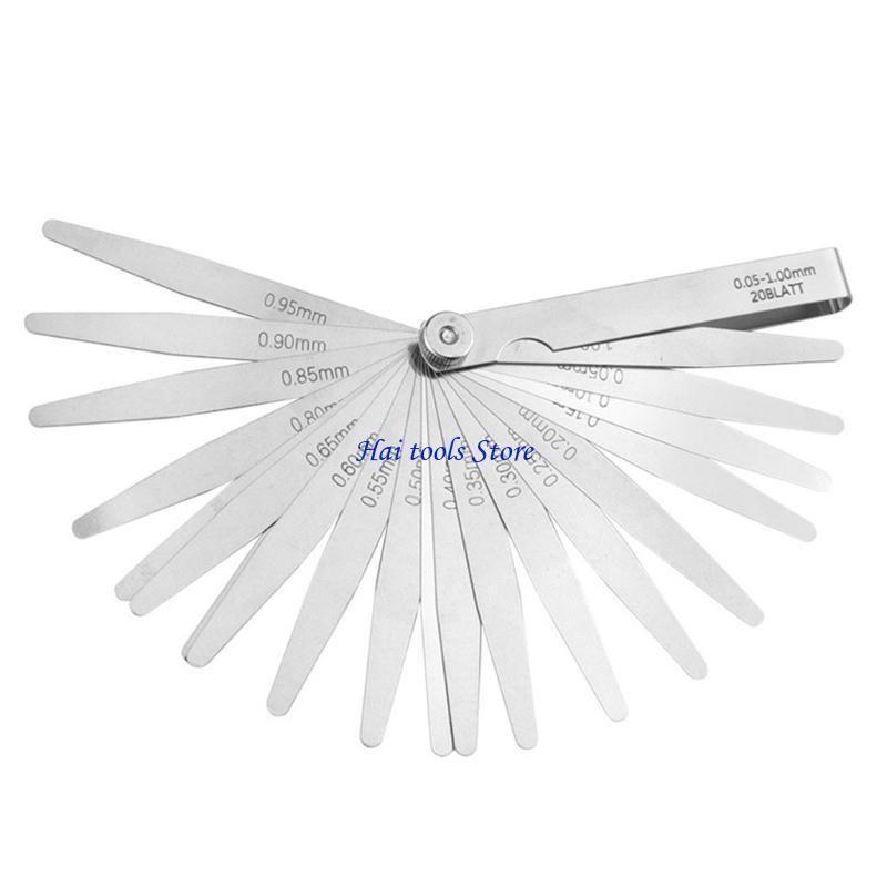 X37E Feelers Gauges 0.01-1mm/0.05-0.50mm/0.05-1.00mm/0.02-1.00mm Stainless Steel Feelers Gauges Set for Measuring Gaps Width