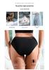 Lace Patchwork Menstrual Underwear, Mid-Waist, 4 Layers, Leak-Proof, No Pad Needed