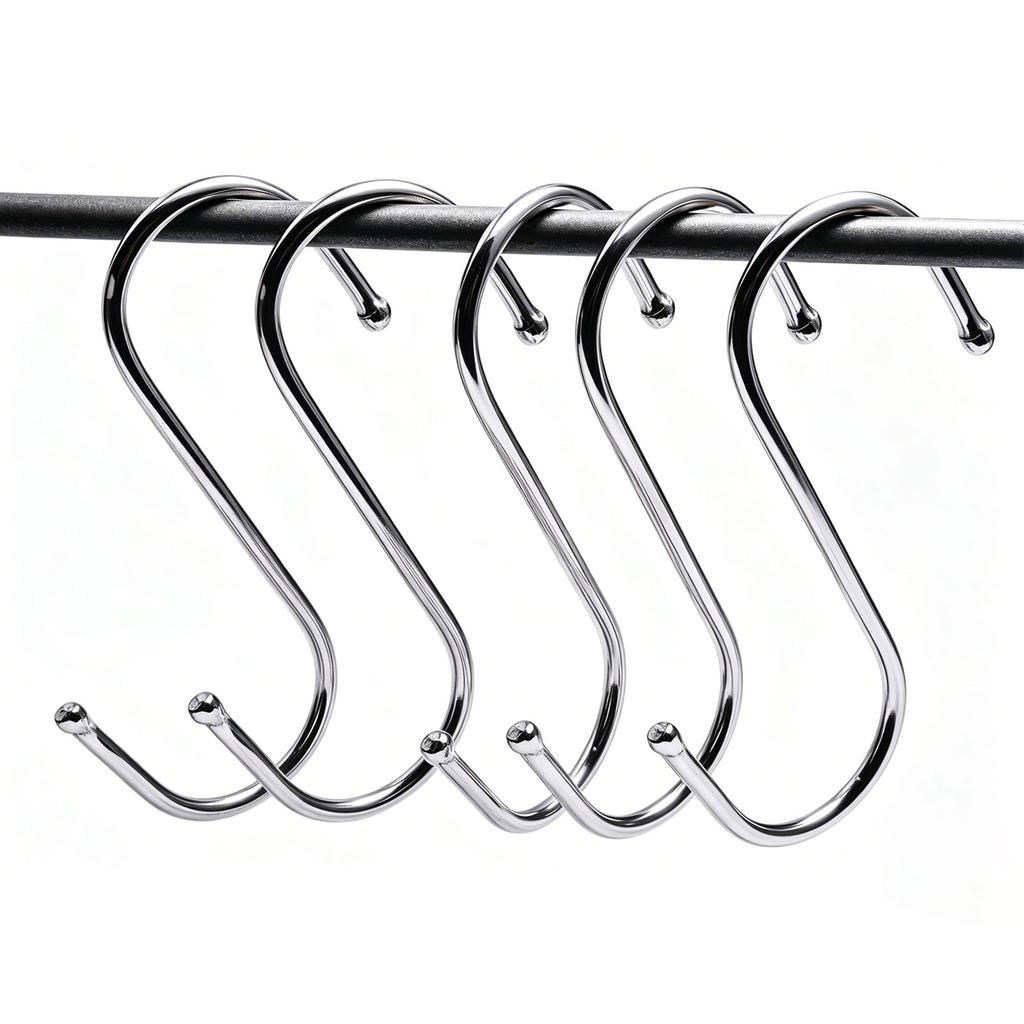 Durable Camping Awning Hooks Clips Racks with S Hooks Outdoor Exterior Parts for RV Camper Caravan Travel