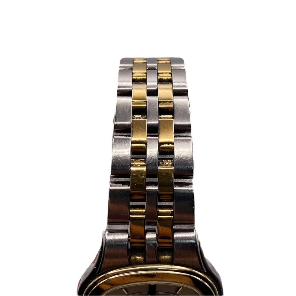 [USED] SEIKO Exceline Square Silver and Gold Watch 576