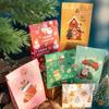 Christmas Gift Bags with Stickers - 24 Sets Advent Calendar Candy Paper Bags