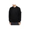 Stone Island Long Sleeve Solid Color Crew Neck Sweater Men sweater Black K1S15-5100066-S00FC-V0029