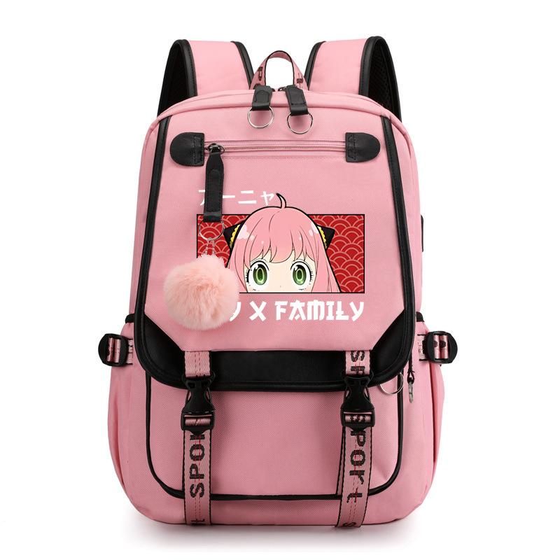 Spy Play House Backpack Casual Versatile Large Capacity Junior High School Student School Bag