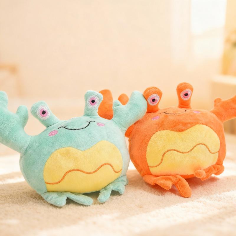 Cartoon crab plush toy new creative animal figurine doll