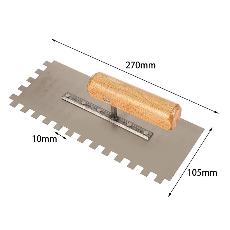 1Pc Toothed Knives Ceramic Widened Large Boards Tile Tiling Tools Masons Serrated Trowels Workers Auxiliary Plastering Decor
