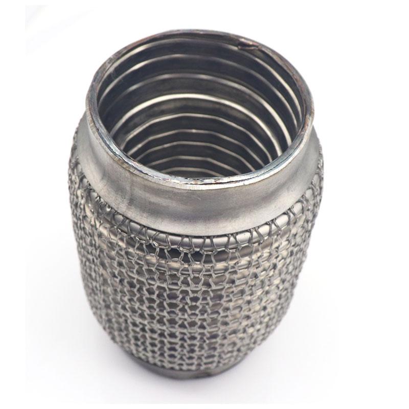ID:65MM/75MM Auto Výfuková Trubka Teleskopická Flexibilní Spojka Ocelová Síťovina Vlnovec Nerezová Ocel Tlumič Potrubí Svařované Univerzální