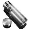 Double-Layer Glass Water Cup with Smart Temperature Measurement, Extra Thick Insulation, Large Capacity, for Home Use.
