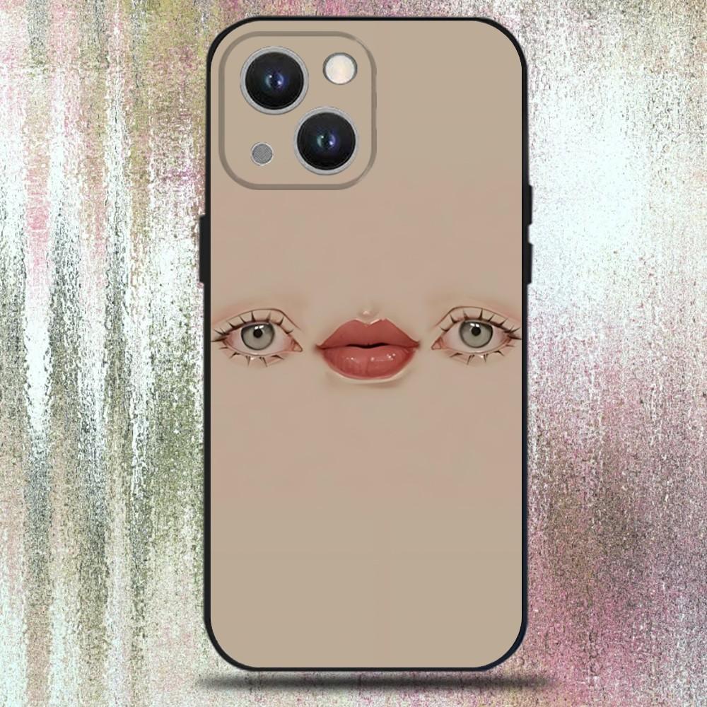 Funny Emoticons Phone Case For iPhone 16,15,14,13,12,11 Plus,Pro Max,XS,X,XR,SE,Mini,8,7,Soft Silicone Black Cover