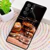 Cigar Whiskey Ice Drink Phone Case for Samsung Galaxy note 10 pro S26 Ultra S23 S24 FE S25 S21 S22 PLUS shockproof Cove