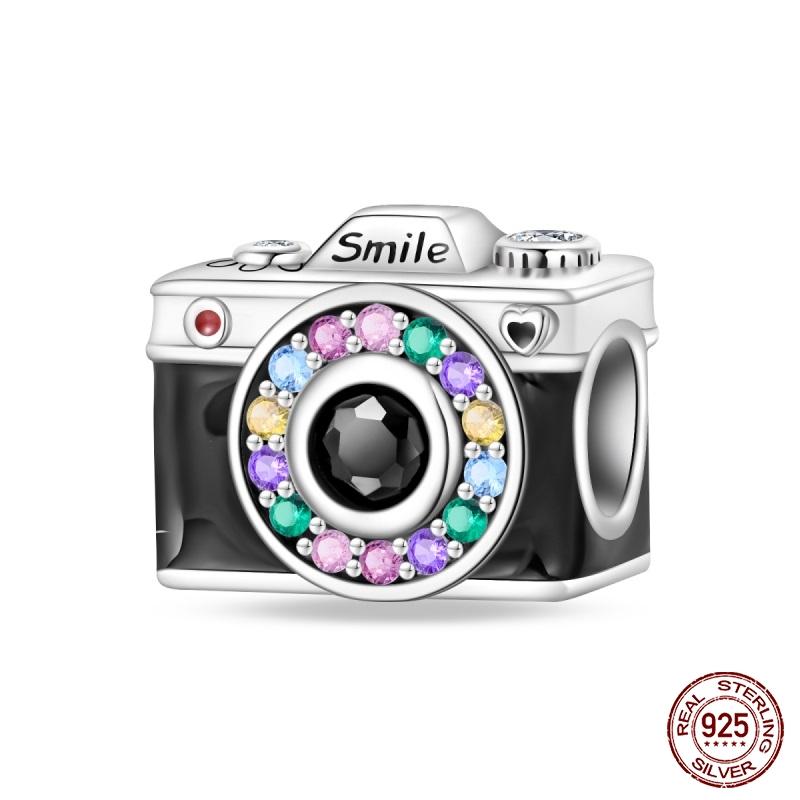 New Copper Fashion Glowing Space Astronaut Spaceship Charms Beads Fit Brand Original Bracelet Diy Jewelry Gift