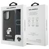 Karl Lagerfeld Klhcp16Ssakcpbk Iphone 16 6.1 Czarny/Black Hardcase Saffiano Karl&Choupette Metal Pin Cbdy Strap