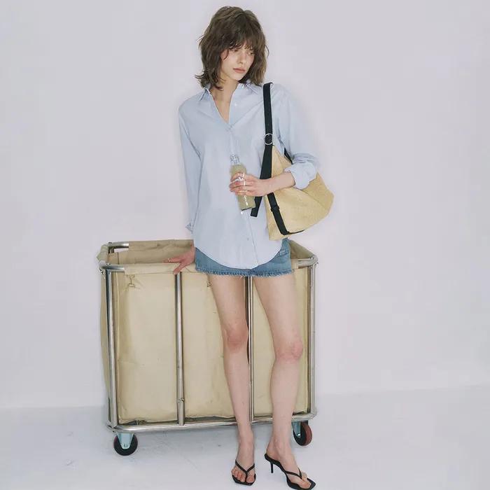 [Worn by Pi Han-ah] [Summer] La Nuit Bag [Raphia Beige] Raffia Net Bag