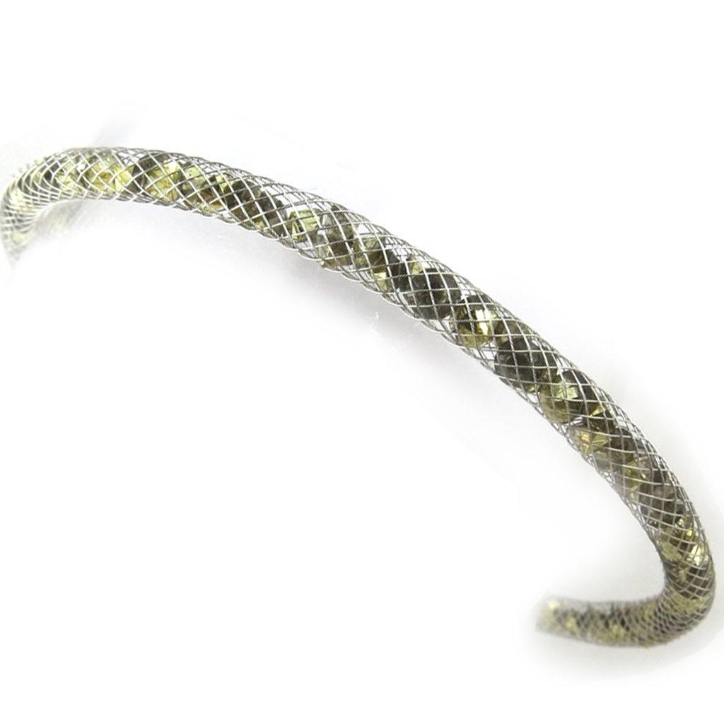 Les Trésors De Lily [N0202] - Green Gold 'Joyaux' Designer Bracelet (4 Mm)
