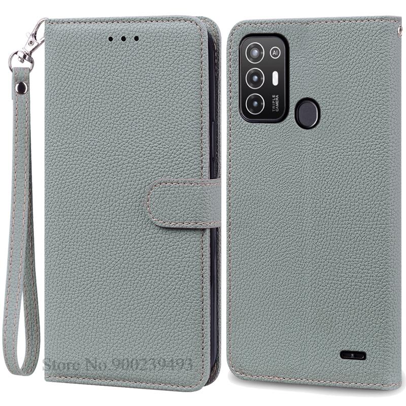 For ZTE Blade A52 Case PU Leather Flip Wallet Case For ZTE Blade A52 Case Silicone Back Cover Phone Coque Fundas
