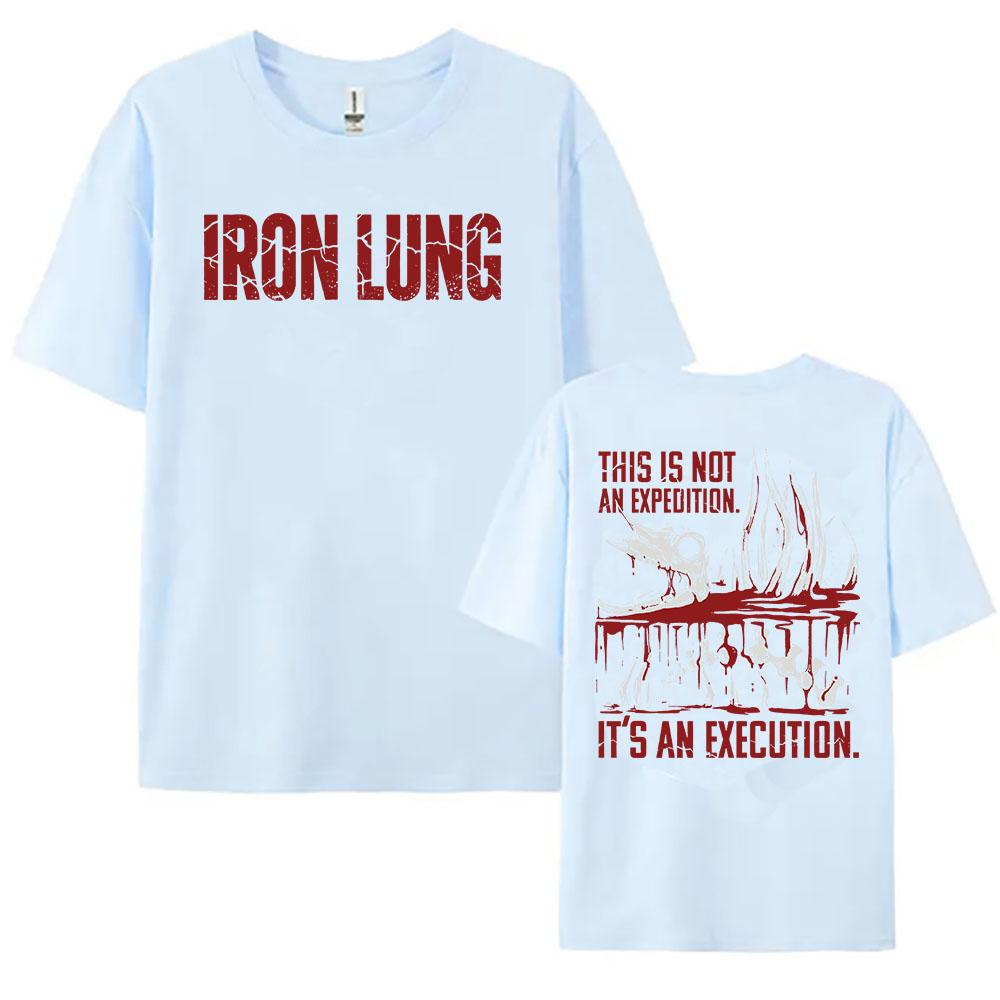 Unisex Women Men Clothing Horror Film Iron Lung T-shirt Short Sleeve Cotton Summer Tees Casual Fashion Design Graphic Merch Tops