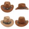 With Tassels Tibetan Style Top Hat Ethnic Style Jazz Fedora Hats  Ox Head Accessories