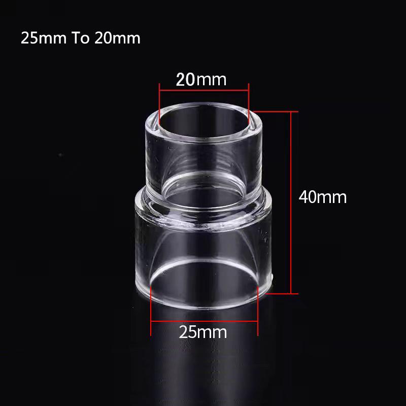 Transparent Acrylic Pipe Variable Diameter Direct Connectors Aquarium Fish Tank Joints Water Tube Garden Irrigation DIY Fittings
