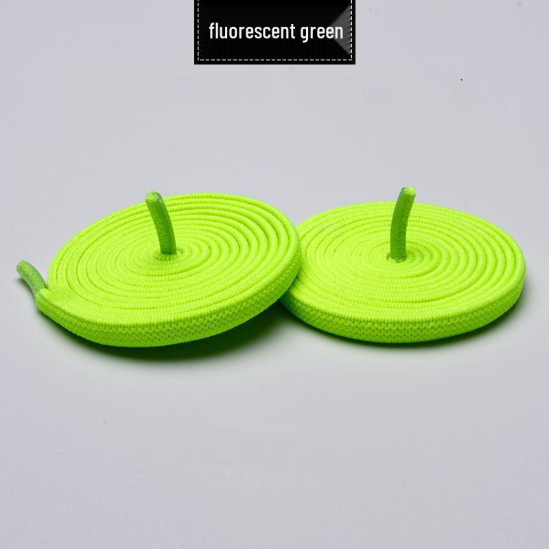 0.6cm Wide Elastic Flat Shoelaces for Sneakers and Canvas Shoes