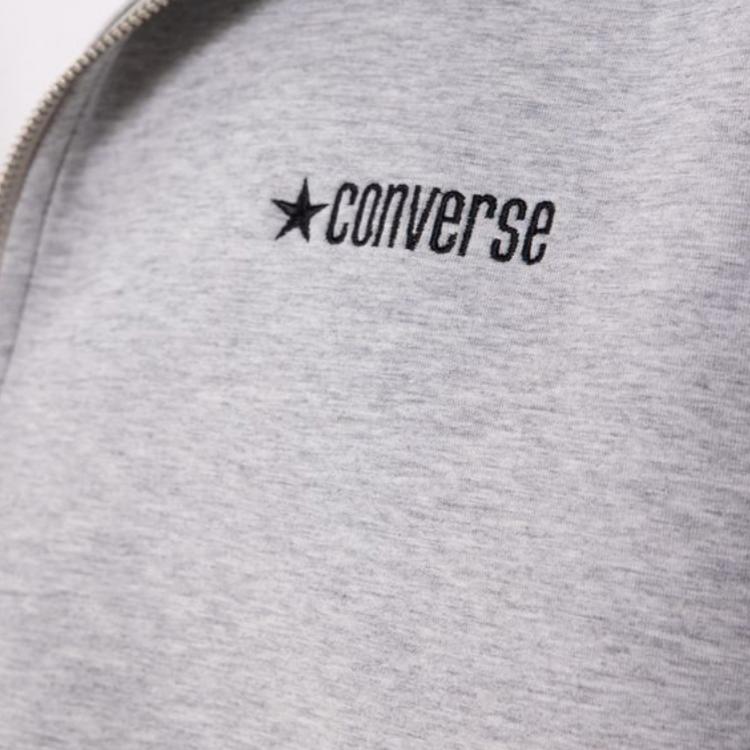 Converse Sweatshirts Men's Gray Hooded Moderate MCH604-GHG