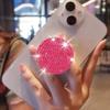 Diamond Mobile Phone Pull-out Stand, Colorful Folding Holder for Hands-Free Use