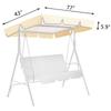 New Outdoor Swing Canopy Chair Top Cover Canopy UV Sun Water Proof for Patio Yard Seat Hammock Canopy Dustproof Cover