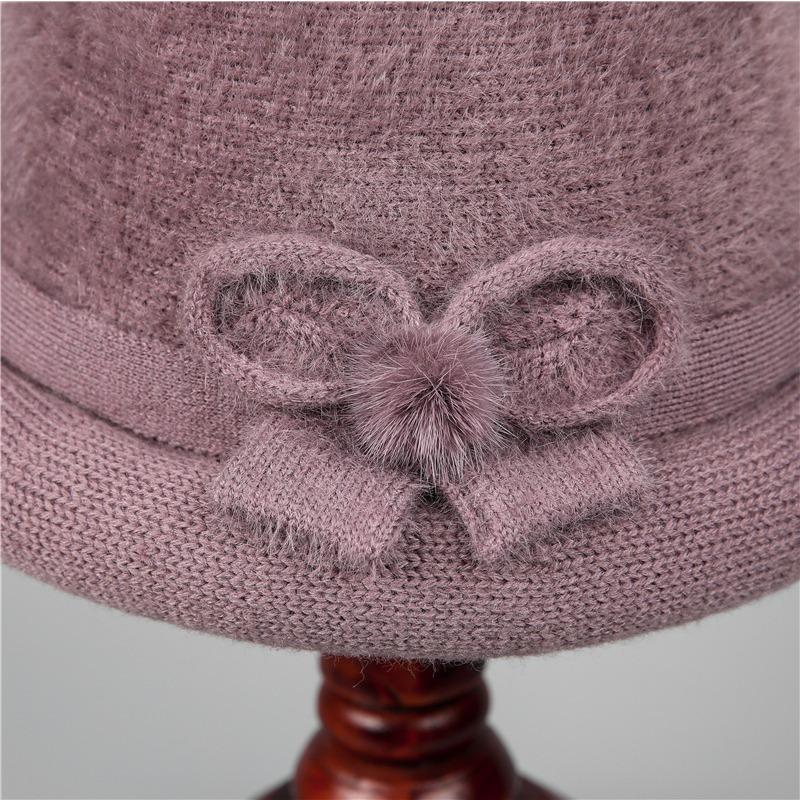 Hat Women's Autumn and Winter Fleece Thickened Thermal Basin Hat Cotton Top Hat