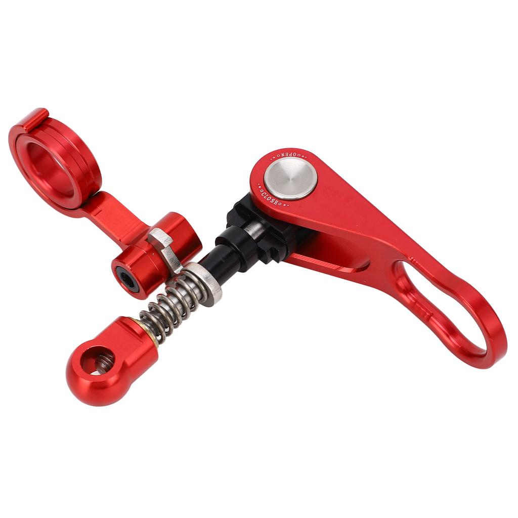 Quick Release Bike Seatpost Clamp Handle And Rear Frame Clip Aluminum Alloy for Brompton Folding Bike Anodize Red
