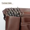 Leather Barber Crossbody & Waist Tool Bag for Scissors and Hairdressing Supplies
