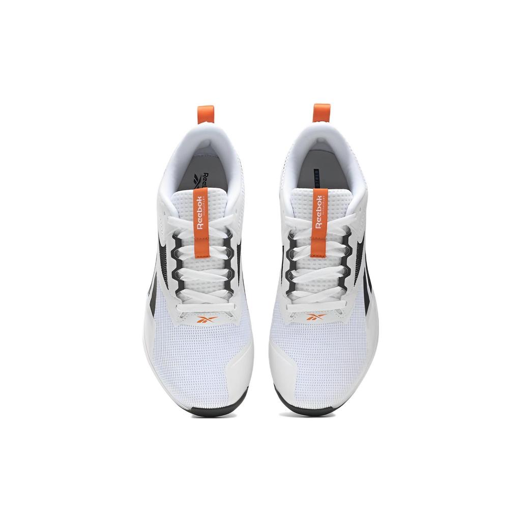 Reebok Buty treningowe fitness Nanoflex Tr 2.0 Oddychające Męskie Sneakersy Biało-Szaro-Pomarańczowe HP6108