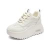 Spring/Summer 8cm Women's Platform Trainer – Versatile Sport Casual Dad Shoes
