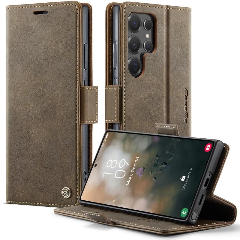 Magnetic Flip Leather Phone Case for Samsung Galaxy S26 Plus S25 Edge S24 FE S23 S22 S21 S20 Note 20 Ultra 5G Wallet Cards Cover