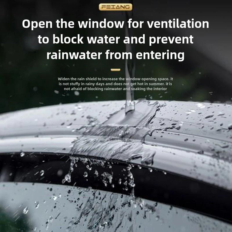 Xpeng P7 P7i 22-25 Car Window Rain Eyebrow Weathershield Window Visor Shade Cover Clear Vision Deflector Guard Window Deflector