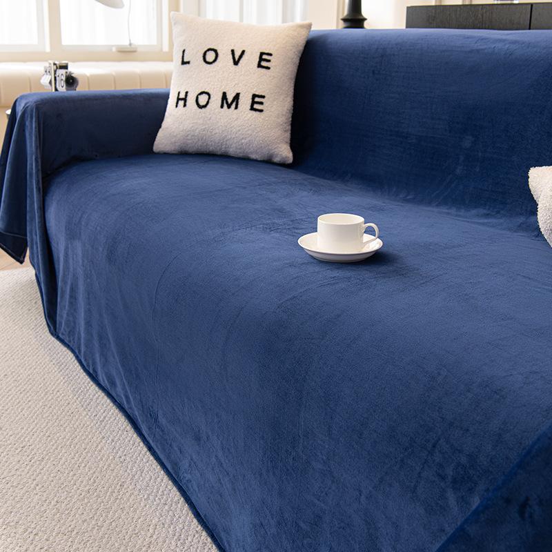

Crystal Velvet Sofa Cover Towel Four Seasons Universal Sofa Cushion Anti-Scratching Full Covered High Sense Soft Blanket 180*130cm