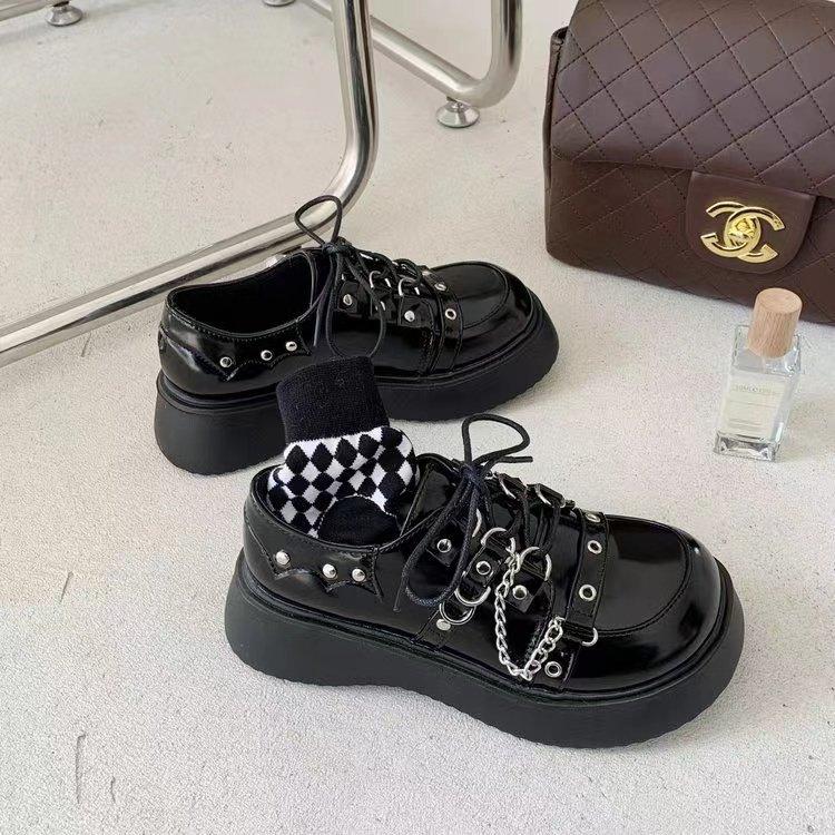 

Размер 35-42, женская обувь большого размера 41 на полную ногу, студенческие маленькие кожаные туфли в британском стиле, женские весенние новые туфли на платформе для униформы, одинарные туфли 42