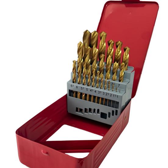 Bohrer-Set Rostfrei Korrosionsbeständig Titanbeschichtung Weit verbreitet Hochbelastbar Spiralbohrer