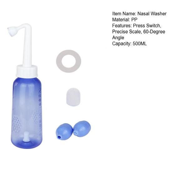 Niezawodny środek do czyszczenia nosa o pojemności 500 ml z szybkim odprowadzaniem wody Czyszczenie podwójnej dyszy