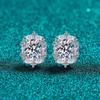 Elegant Moissanite Stud Earrings Women Sterling 5x7mm Oval Cut Lightweight Luxury Daily Wear
