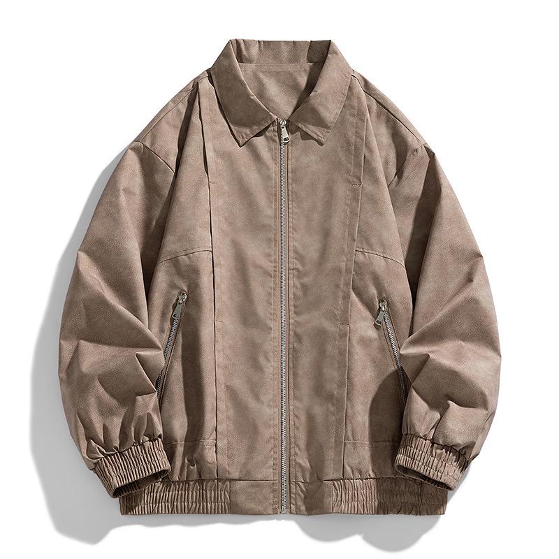 

Мужская модная куртка с лацканами 2025: Универсальный однослойный больших размеров для подростков - Коллекция Весна и Осень XL